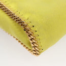 Stella MacCartney Chain Falabella Shoulder Bag Suede Yellow Gold Auth 117893-18