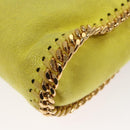 Stella MacCartney Chain Falabella Shoulder Bag Suede Yellow Gold Auth 117893-9