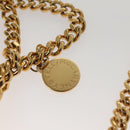 Stella MacCartney Chain Falabella Shoulder Bag Suede Yellow Gold Auth 117893-10