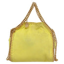 Stella MacCartney Chain Falabella Shoulder Bag Suede Yellow Gold Auth 117893-13
