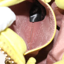 Stella MacCartney Chain Falabella Shoulder Bag Suede Yellow Gold Auth 117893-22