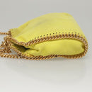 Stella MacCartney Chain Falabella Shoulder Bag Suede Yellow Gold Auth 117893-4