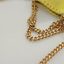 Stella MacCartney Chain Falabella Shoulder Bag Suede Yellow Gold Auth 117893-7