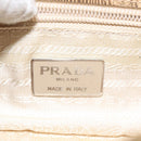 PRADA Shoulder Bag Leather Gold Auth 117899-18