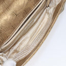 PRADA Shoulder Bag Leather Gold Auth 117899-10