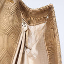 PRADA Shoulder Bag Leather Gold Auth 117899-19