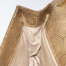 PRADA Shoulder Bag Leather Gold Auth 117899-20