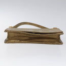 PRADA Shoulder Bag Leather Gold Auth 117899-5