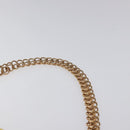 PRADA Chain Shoulder Bag Nylon Yellow Gold Auth 117900A-14