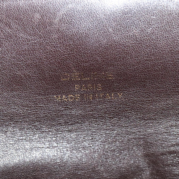 CELINE C Sulky Shoulder Bag Canvas Beige Gold Auth 117907