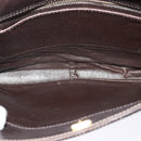 CELINE C Sulky Shoulder Bag Canvas Beige Gold Auth 117907-11