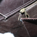 CELINE C Sulky Shoulder Bag Canvas Beige Gold Auth 117907-12