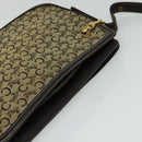 CELINE C Sulky Shoulder Bag Canvas Beige Gold Auth 117907-6