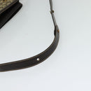 CELINE C Sulky Shoulder Bag Canvas Beige Gold Auth 117907-7