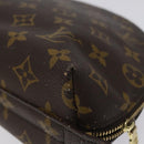 LOUIS VUITTON Monogram Trousse Demi Ronde Cosmetic Pouch M47520 LV Auth 117909-15