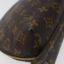 LOUIS VUITTON Monogram Trousse Demi Ronde Cosmetic Pouch M47520 LV Auth 117909-16