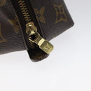 LOUIS VUITTON Monogram Trousse Demi Ronde Cosmetic Pouch M47520 LV Auth 117909-8