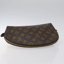 LOUIS VUITTON Monogram Trousse Demi Ronde Cosmetic Pouch M47520 LV Auth 117909-5