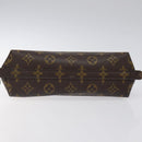 LOUIS VUITTON Monogram Trousse Demi Ronde Cosmetic Pouch M47520 LV Auth 117909-6