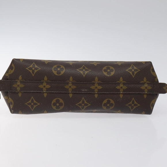 LOUIS VUITTON Monogram Trousse Demi Ronde Cosmetic Pouch M47520 LV Auth 117909