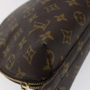 LOUIS VUITTON Monogram Trousse Demi Ronde Cosmetic Pouch M47520 LV Auth 117909-14