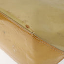 LOUIS VUITTON Monogram Vernis Reade PM Hand Bag Beige M91334 LV Auth 117918-9