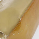 LOUIS VUITTON Monogram Vernis Reade PM Hand Bag Beige M91334 LV Auth 117918-14