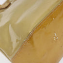 LOUIS VUITTON Monogram Vernis Reade PM Hand Bag Beige M91334 LV Auth 117918-16