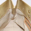 LOUIS VUITTON Monogram Vernis Reade PM Hand Bag Beige M91334 LV Auth 117918-19