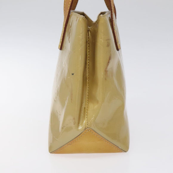 LOUIS VUITTON Monogram Vernis Reade PM Hand Bag Beige M91334 LV Auth 117918