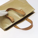LOUIS VUITTON Monogram Vernis Reade PM Hand Bag Beige M91334 LV Auth 117918-6