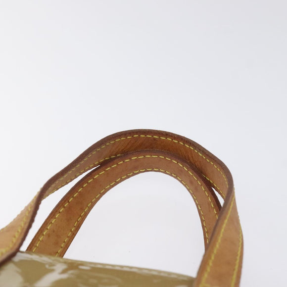 LOUIS VUITTON Monogram Vernis Reade PM Hand Bag Beige M91334 LV Auth 117918