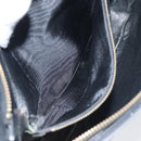 CELINE Shoulder Bag Leather Black Gold Auth 117924-22