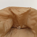 BURBERRY Nova Check Blue Label Tote Bag Canvas Beige Gold Auth 117928-17