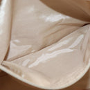 BURBERRY Nova Check Blue Label Tote Bag Canvas Beige Gold Auth 117928-12