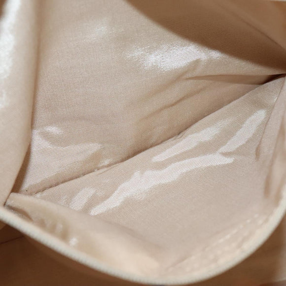 BURBERRY Nova Check Blue Label Tote Bag Canvas Beige Gold Auth 117928