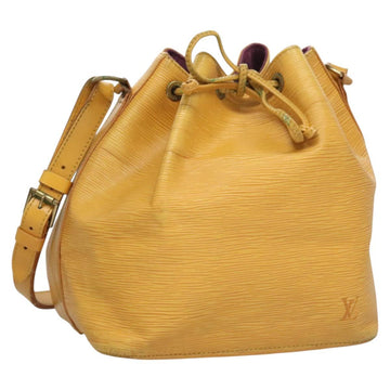 LOUIS VUITTON Epi Petit Noe Shoulder Bag Yellow M44109 LV Auth 117939