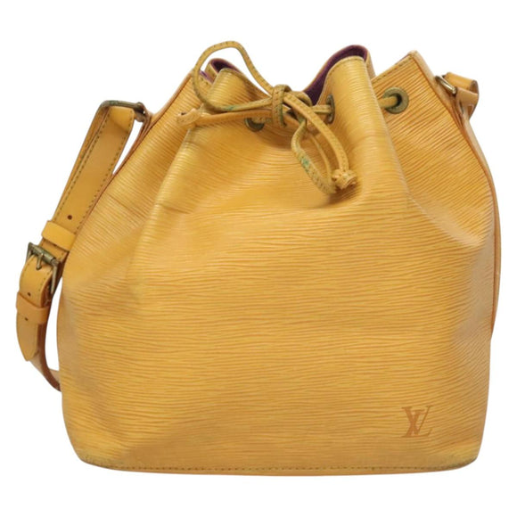 LOUIS VUITTON Epi Petit Noe Shoulder Bag Yellow M44109 LV Auth 117939