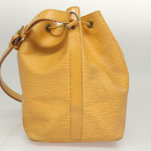 LOUIS VUITTON Epi Petit Noe Shoulder Bag Yellow M44109 LV Auth 117939