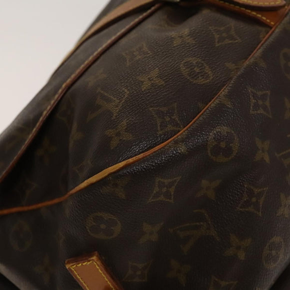 LOUIS VUITTON Monogram Saumur 35 Shoulder Bag M42254 LV Auth 117947