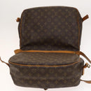 LOUIS VUITTON Monogram Saumur 35 Shoulder Bag M42254 LV Auth 117947-20