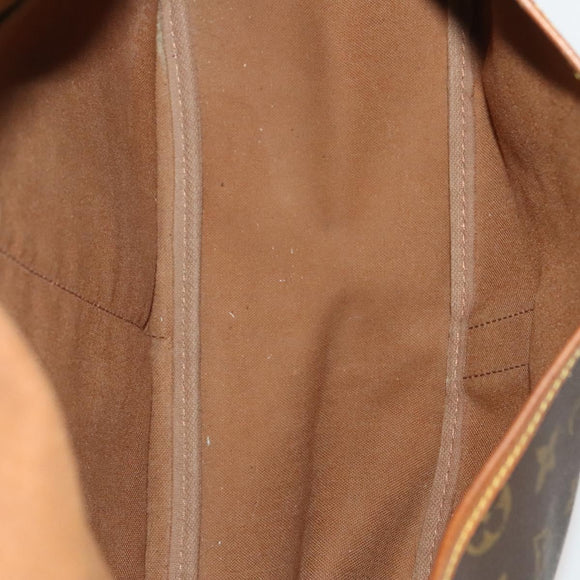 LOUIS VUITTON Monogram Saumur 35 Shoulder Bag M42254 LV Auth 117947