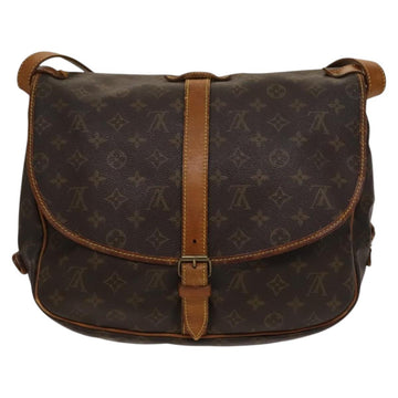LOUIS VUITTON Monogram Saumur 35 Shoulder Bag M42254 LV Auth 117947 - 0