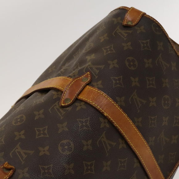 LOUIS VUITTON Monogram Saumur 35 Shoulder Bag M42254 LV Auth 117947