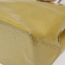 LOUIS VUITTON Monogram Vernis Reade PM Hand Bag Beige M91334 LV Auth 117956-9