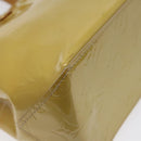 LOUIS VUITTON Monogram Vernis Reade PM Hand Bag Beige M91334 LV Auth 117956-14