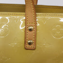 LOUIS VUITTON Monogram Vernis Reade PM Hand Bag Beige M91334 LV Auth 117956-10