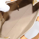 LOUIS VUITTON Monogram Vernis Reade PM Hand Bag Beige M91334 LV Auth 117956-11