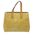 LOUIS VUITTON Monogram Vernis Reade PM Hand Bag Beige M91334 LV Auth 117956-13
