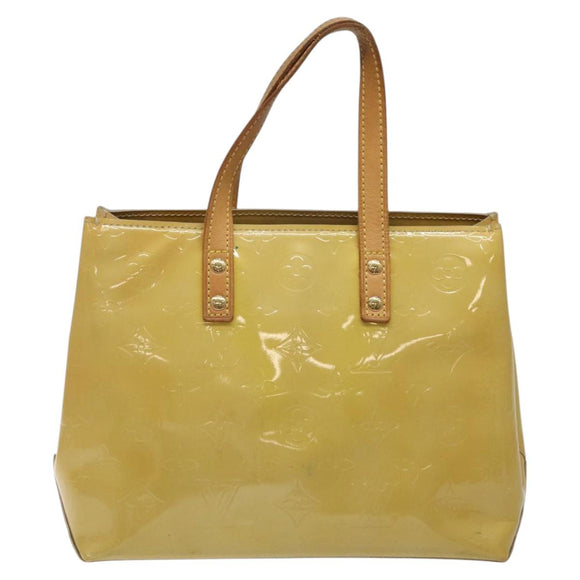 LOUIS VUITTON Monogram Vernis Reade PM Hand Bag Beige M91334 LV Auth 117956
